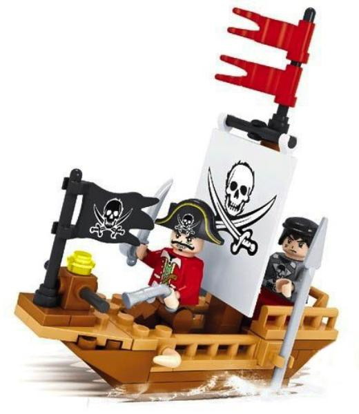 Детский конструктор Ausini серии Пираты, 66 деталей 69860