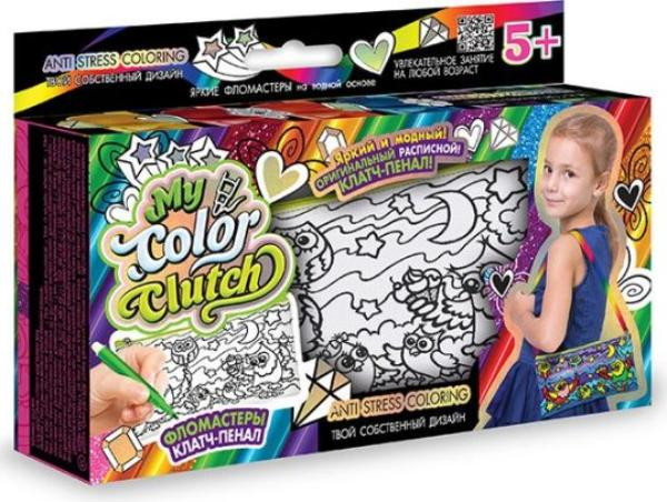 Детский набор креативного творчества Данко-Тойс My Color Clutch Совы -раскраска фломастерами 322694