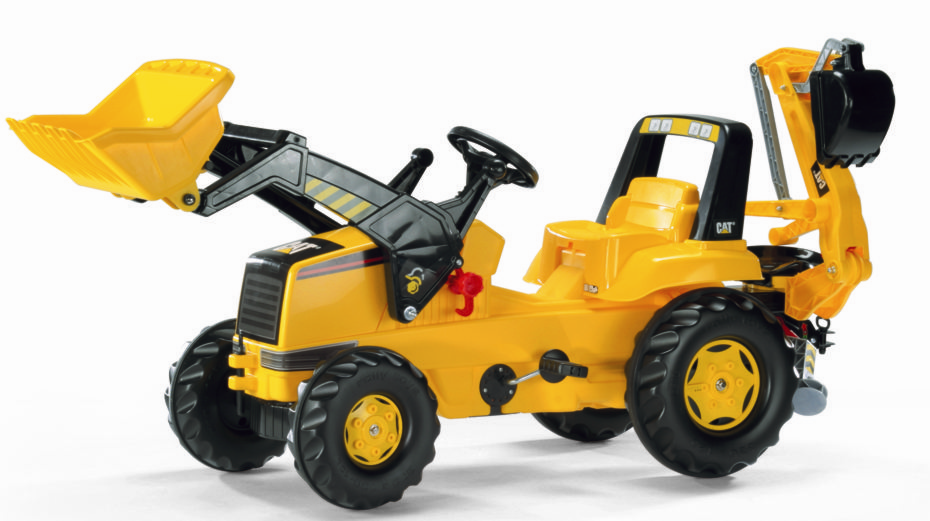 Трактор педальный Rolly Toys Junior Cat Backhoe Loader 813001