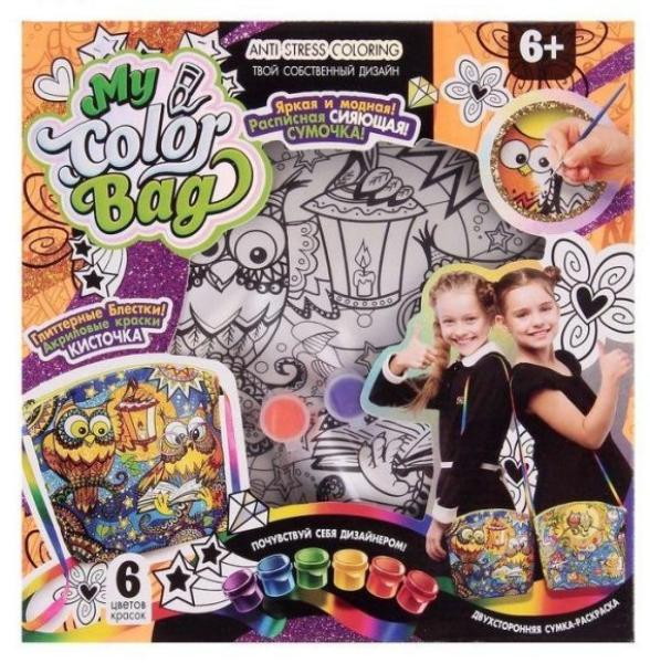 Детский набор креативного творчества Данко-Тойс My Color Bag сумка-раскраска Сова 322299