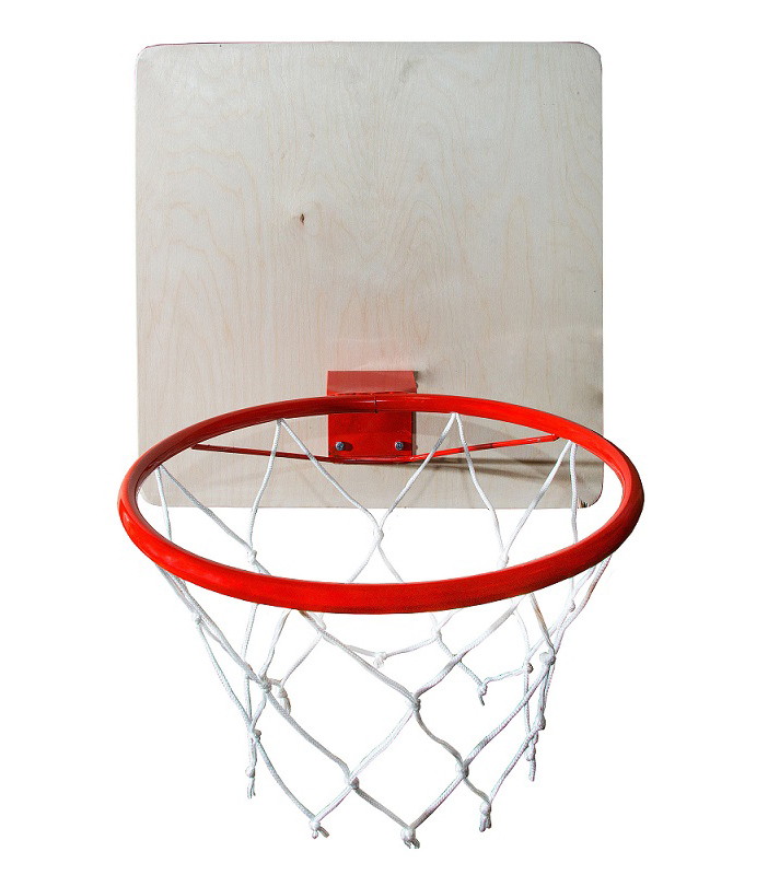 Кольцо баскетбольное КМС с сеткой 295 мм