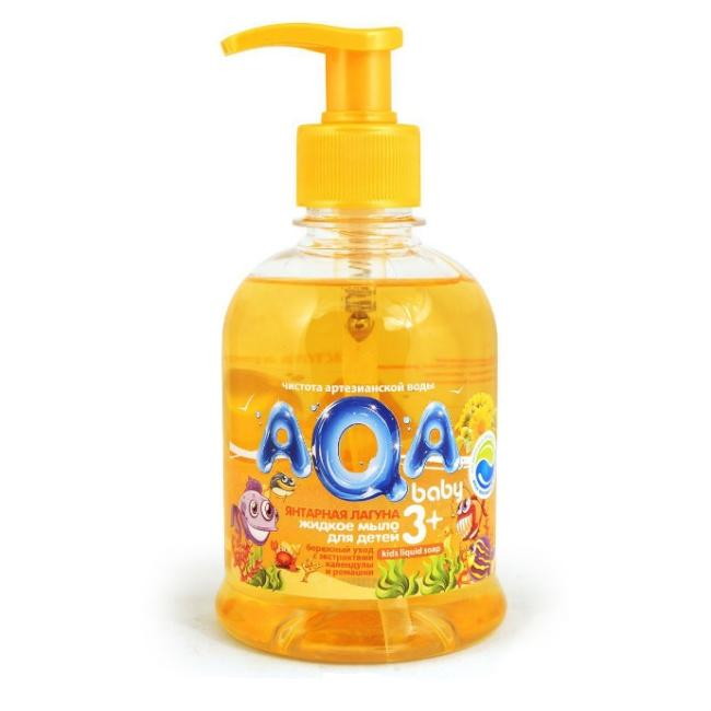Жидкое мыло AQA baby для детей Янтарная лагуна 300 мл
