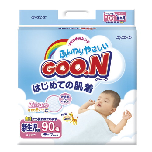 Подгузники Goon Newborn 0-5кг 90шт