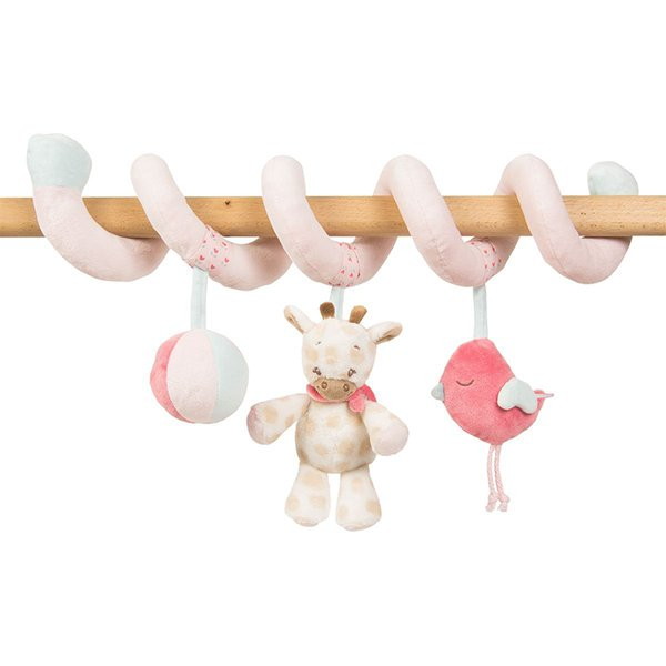 Игрушка мягкая Nattou Toy spiral Charlotte & Rose Жираф и Слоник 655187
