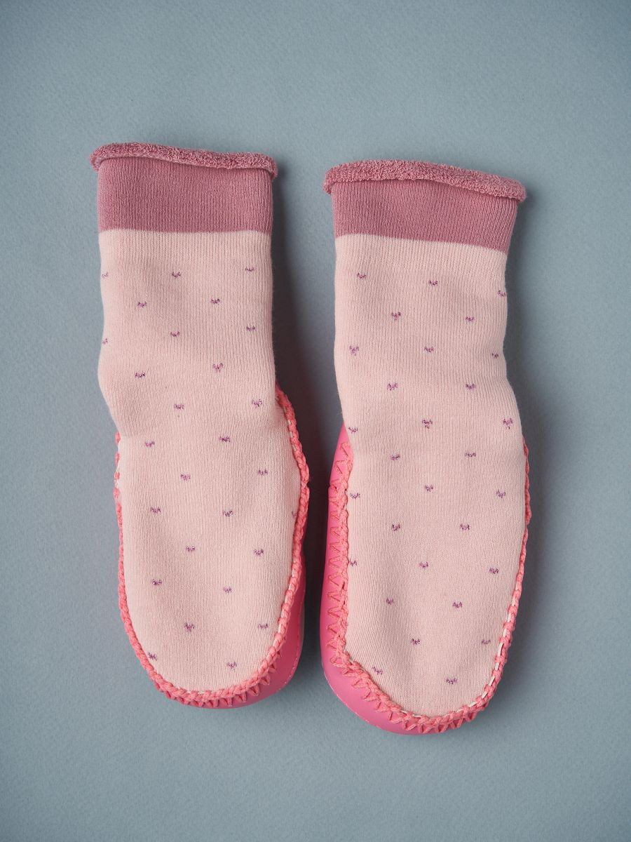 Чешки-носочки Little Star 0310 Блестки, розовый, ярко-розовый, 13 см 4