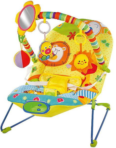 Детское кресло-качалка Жирафики Сафари с зеркальцем, вибрацией и музыкой 939430