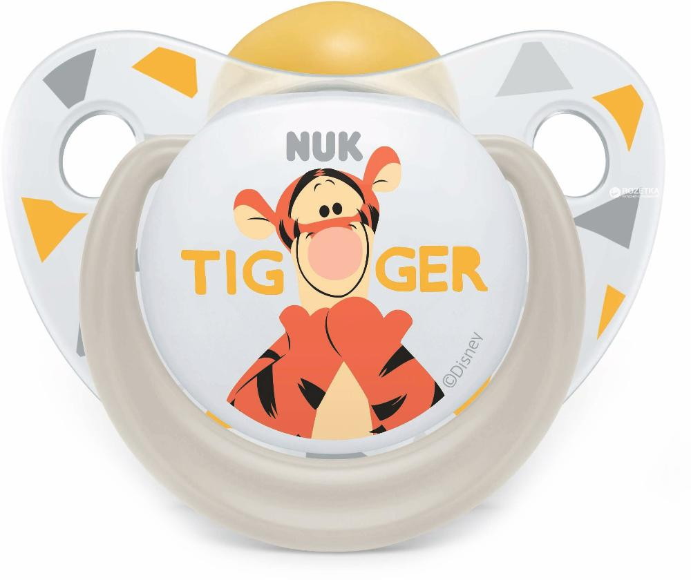 Соска-пустышка Nuk Trendline Disney Тигра латексная размер 1 (0-6 мес)