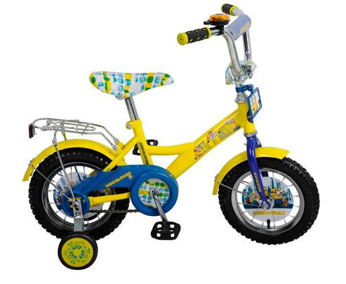 Детский велосипед 12д. Navigator Миньоны KITE-тип желт/син ВН12092
