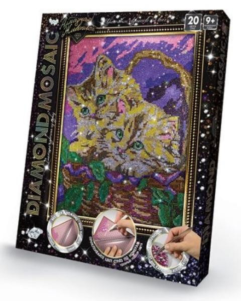 Детский набор креативного творчества Данко-Тойс Diamond Mosaic Котята 322171