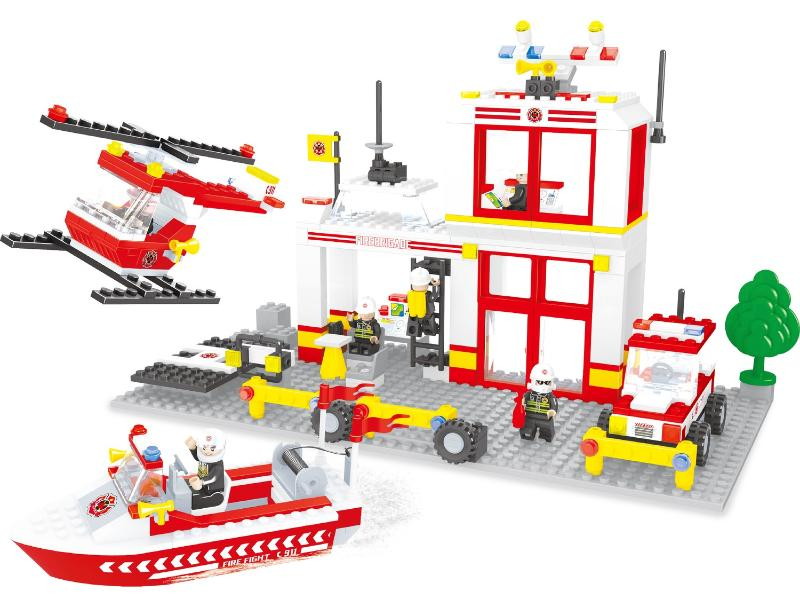 Детский конструктор Ausini серии Пожарные, 433 деталей 69768