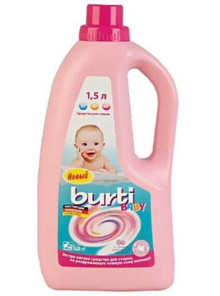 Жидкое средство Burti для стирки детского белья Baby Liquid 1,5 л.