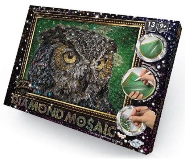 Детский набор креативного творчества Данко-Тойс Diamond Mosaic малый Сова 322172