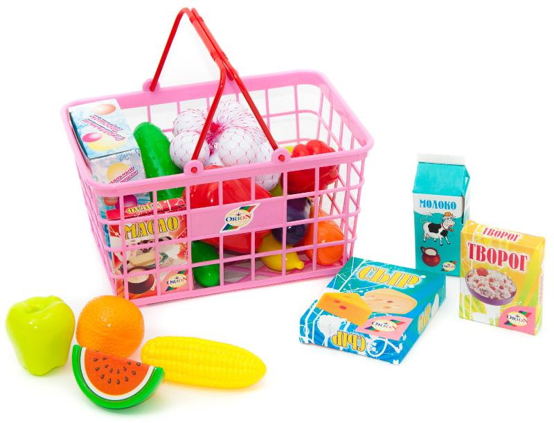 Детский набор Orion Toys Супермаркет в корзинке 322456