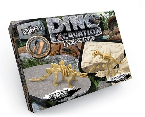 Набор для проведения раскопок Данко-Тойс Dino Excavation Динозавры (Стегозавр и Тираннозавр) 322690