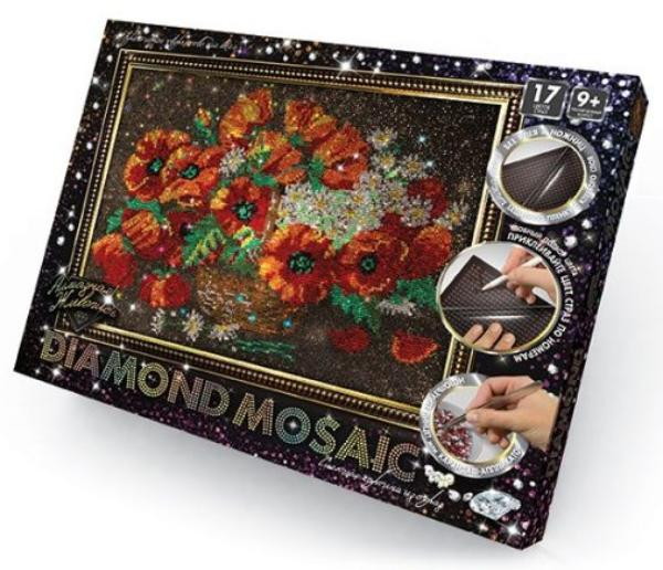 Детский набор креативного творчества Данко-Тойс Diamond Mosaic Цветы 322169