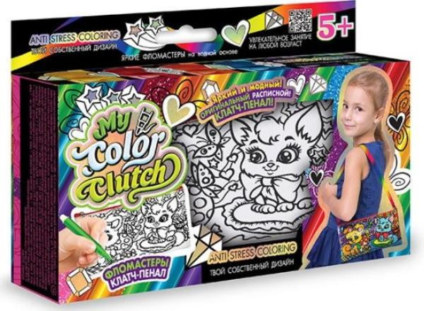 Детский набор креативного творчества Данко-Тойс My Color Clutch Кошечка и Собачка -раскраска фломастерами 322695