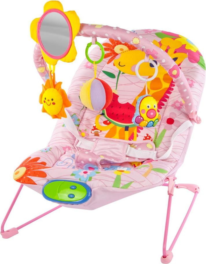 Детское кресло-качалка Жирафики Милашка с зеркальцем, вибрацией и музыкой 939431
