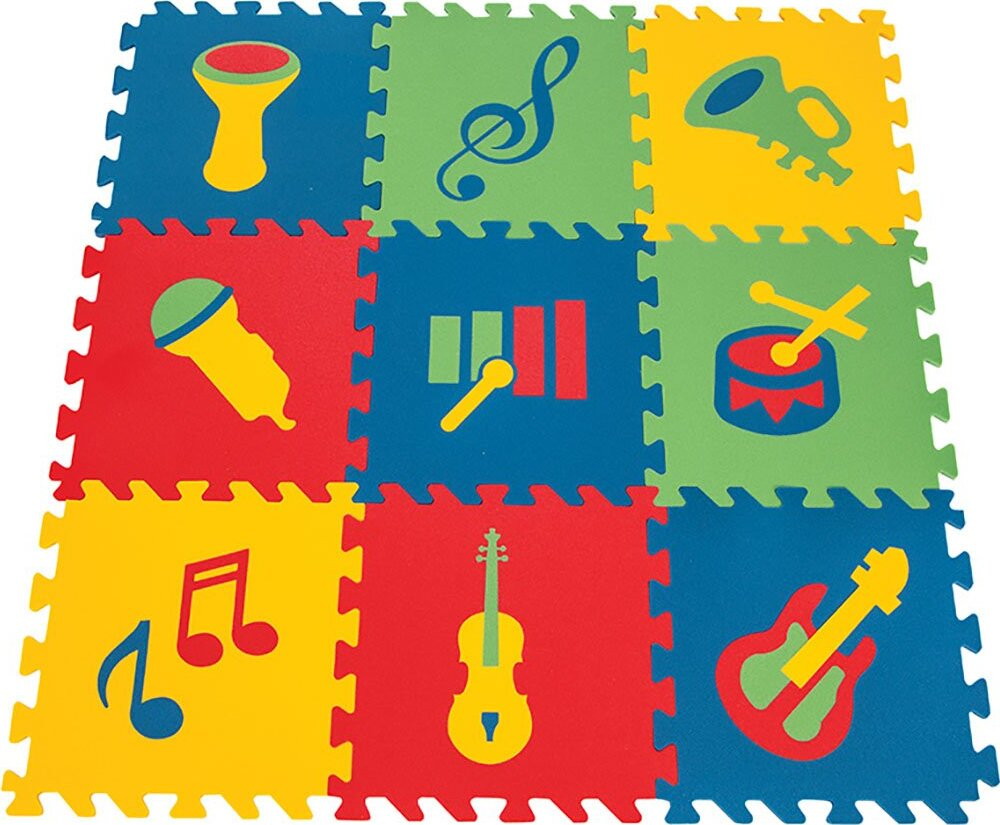 Детский игровой коврик Pilsan 9-ти секционный с музыкальными символами
