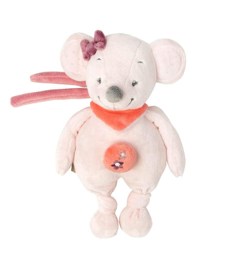 Игрушка мягкая музыкальная Nattou Soft Toy Mini Adele & Valentine Мышка 424073