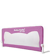 Барьер для кровати BabySafe Ушки 180х42 пурпурный