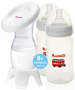 Молокоотсос Ramili ручной MC200 с двумя бутылочками 240ML