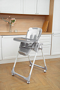 Детский стульчик для кормления AmaroBaby Allure серый