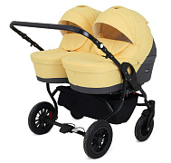 Детская коляска для двойни Rant Siena Duo 2 в 1 10 серый-желтый