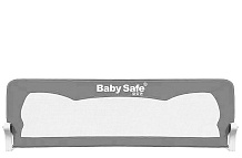 Барьер для кровати BabySafe Ушки 150х66 см серый
