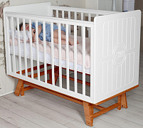 Детская кроватка Sweet Baby Nuovo Белая /Натуральная