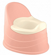 Детский горшок Пластишка NEW со вставкой светло-розовый