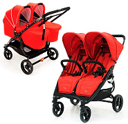 Детская коляска для двойни Valco baby Snap Duo 2 в 1 Красный (Fire Red)