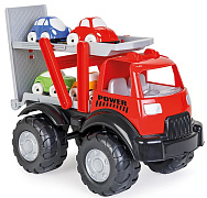 Детский грузовик-автовоз Pilsan Power Truck с 4-мя машинками Красный