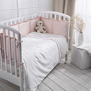 Комплект в кровать Perina" Toys Sateen Collection" 6 предметов розовый