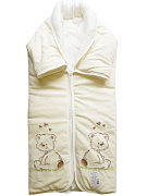 Конверт-одеяло Папитто на молнии с вышивкой 53-150 Экрю