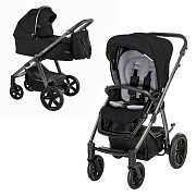 Детская коляска Baby Design Husky XL 2 в 1 2022 Чёрный (Black 210/2022)
