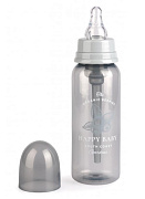 Бутылочка антиколиковая Happy Baby с силиконовой соской 250 мл aqua