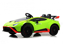 Детский электромобиль RiverToys Lamborghini Huracan STO GREEN зеленый