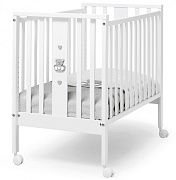Детская кровать Erbesi Charly 110х65,5 мини белый/серый