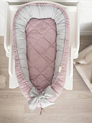 Подушка-гнездышко Lappetti Organic Baby Cotton с матрасиком розовый