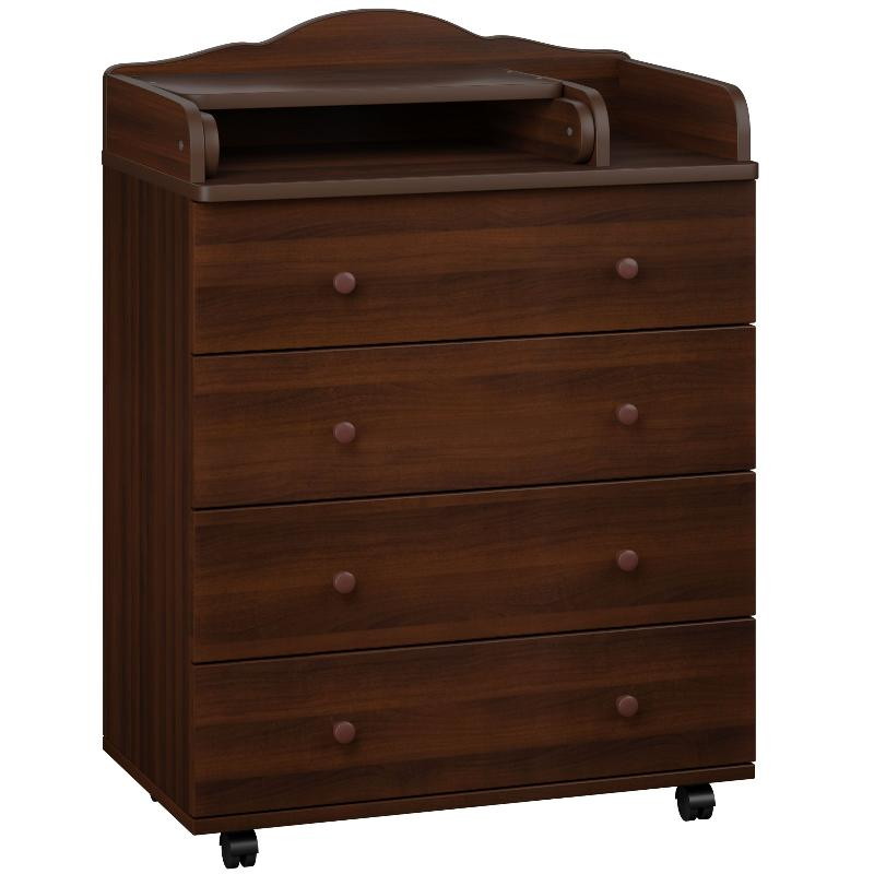 Детский пеленальный комод Briciola ЛДСП 80/4 шоколад