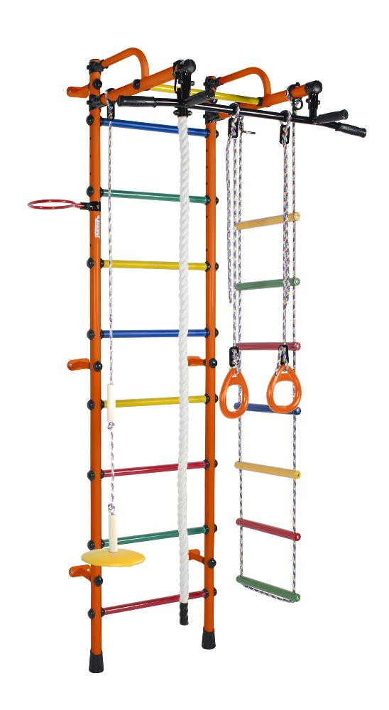 Детский спортивный комплекс Формула здоровья Лира-3К Плюс оранжевый/радуга