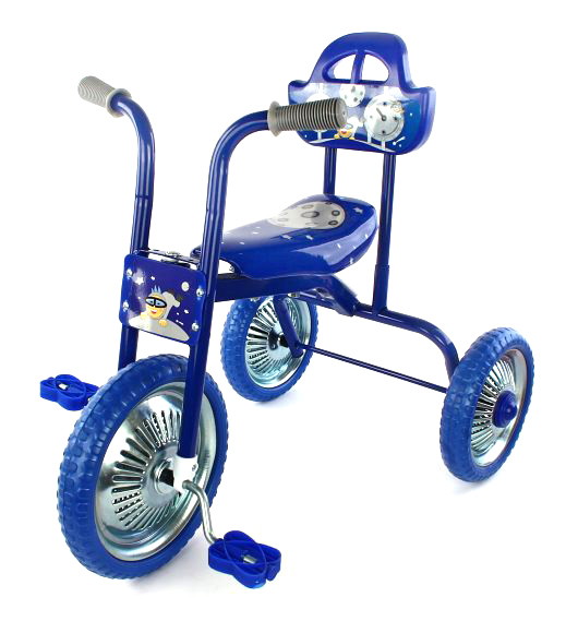 Велосипед трехколесный Moby Kids Лунатики синий 7021М31 (64291)