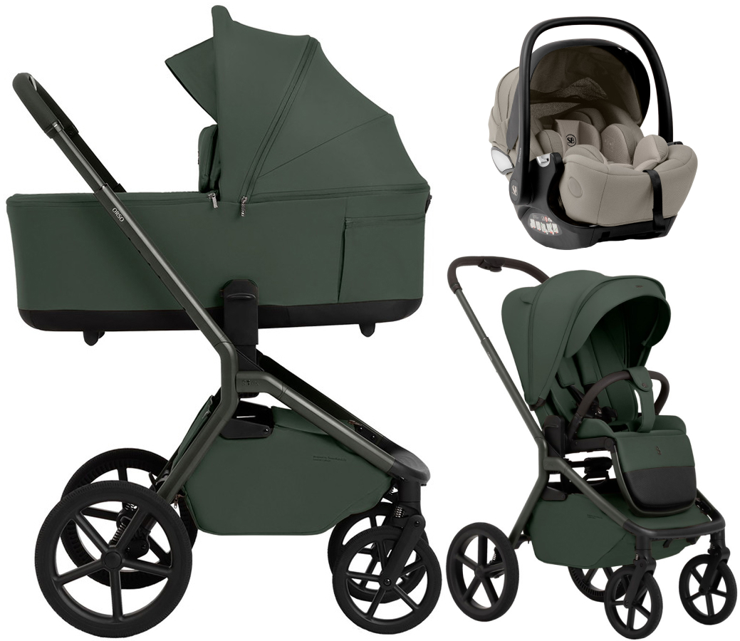 Коляска 3 в 1 Sweet Baby SBL Orso New + автокресло Premier Begie Forest Green