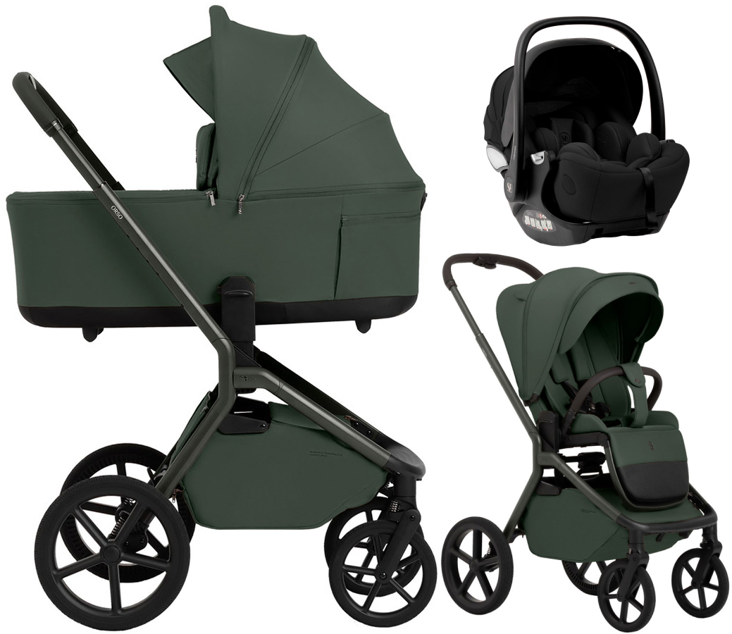 Коляска 3 в 1 Sweet Baby SBL Orso New + автокресло Premier Black Forest Green