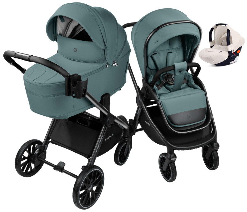 Детская коляска AmaroBaby Phenom 3 в 1 с автокреслом Rant Cruise Beige лагуна