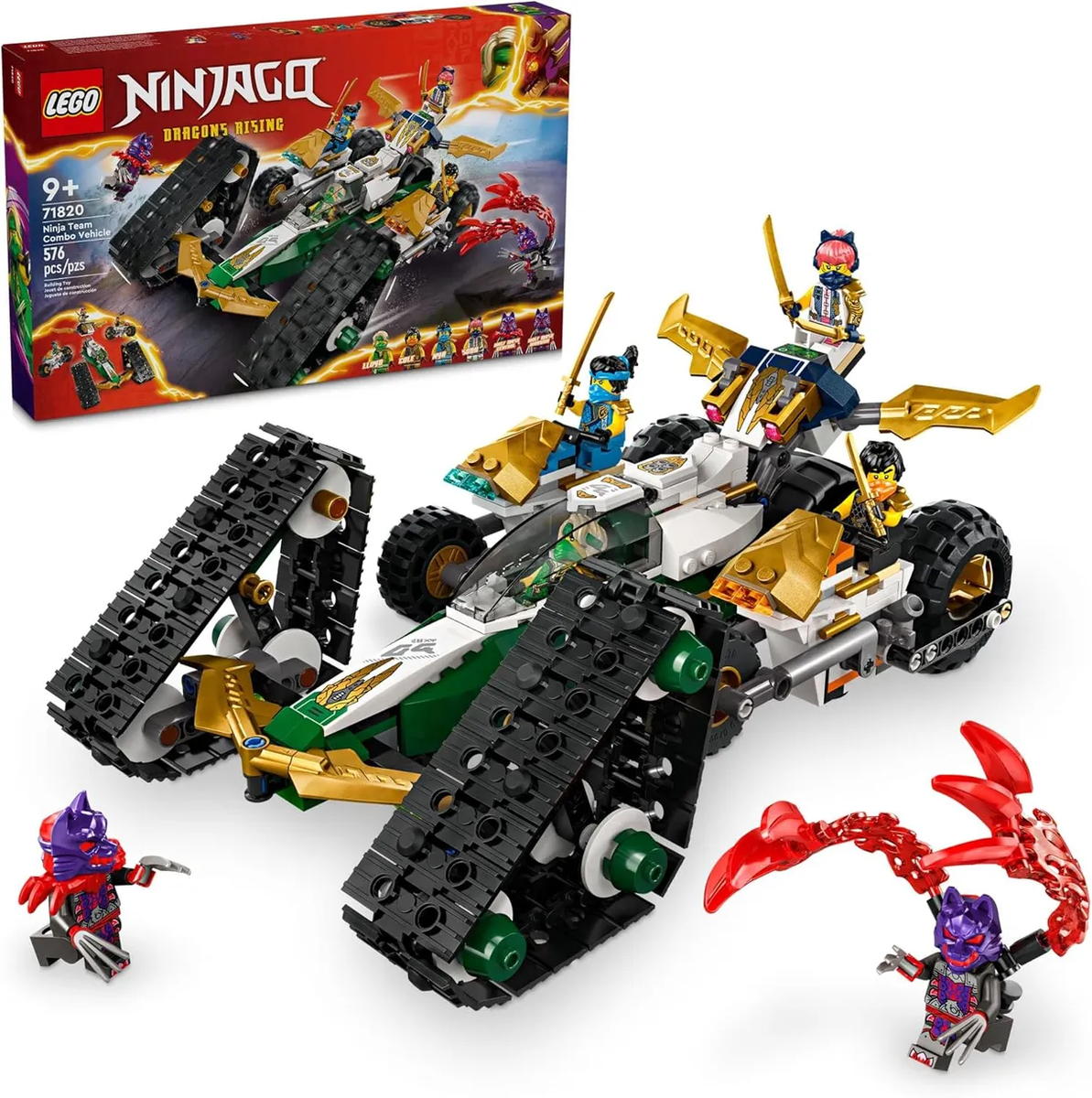 Конструктор LEGO Ninja Team Combo Vehicle Комбинированный автомобиль команды ниндзя (71820)