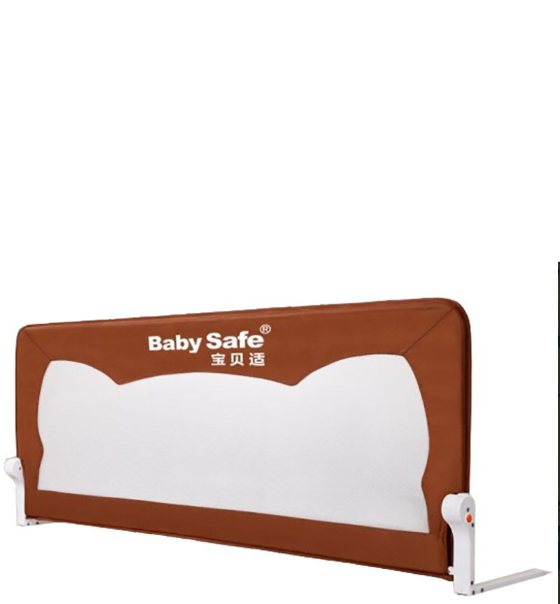 Барьер для кровати BabySafe Ушки 180х42 коричневый