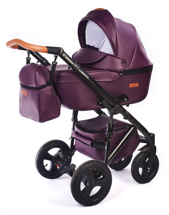 Детская коляска Nastella Sportivo Martin 2 в 1 Leather Dark Purple