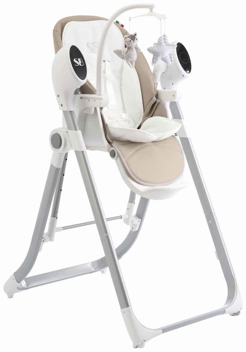 Стульчик для кормления - электрокачели Sweet Baby Amuleto Beige