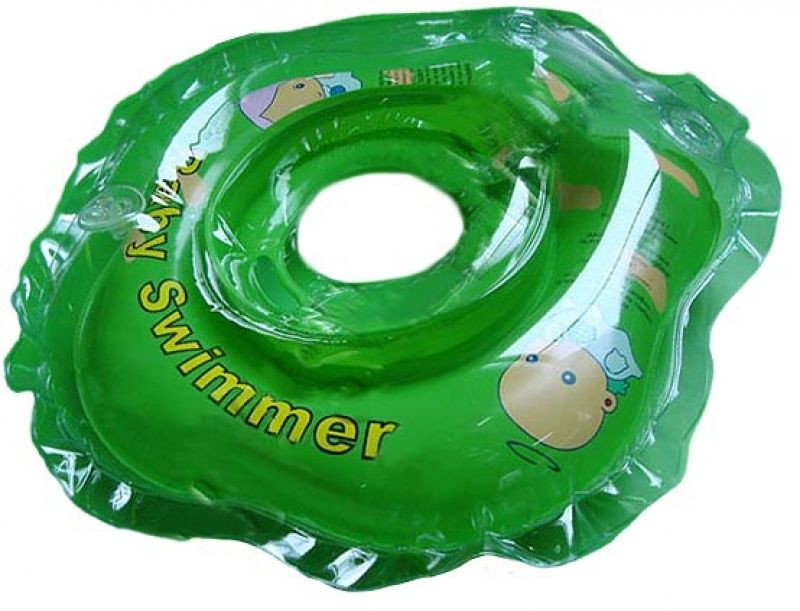 Круг для купания Baby Swimmer 0+ зеленый полноцветный